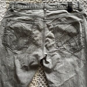 DC Grey Slim Fit Denim Jeans with Back Pocket Logo